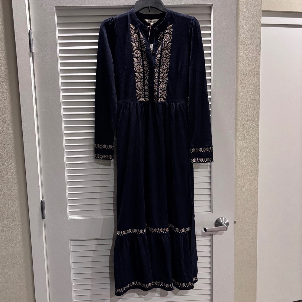 New Boden Edwina Navy Dress Sz 6R